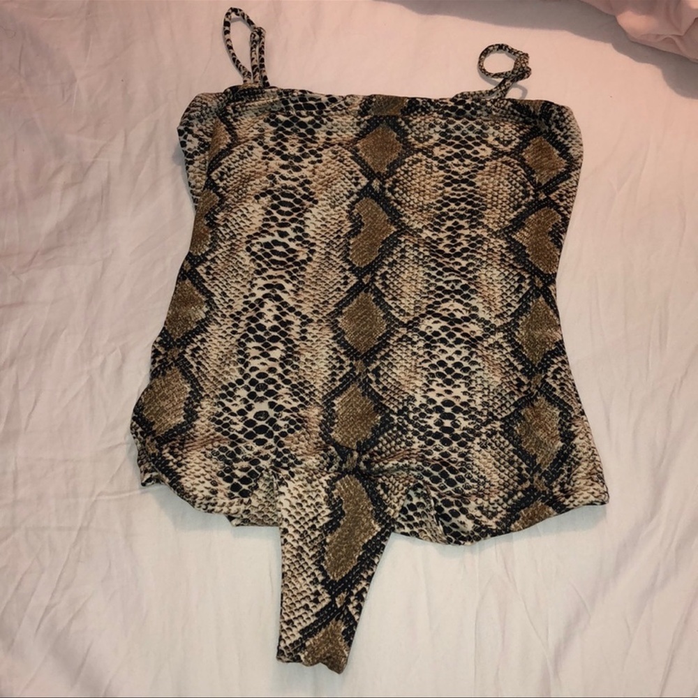 Snakeskin bodysuit